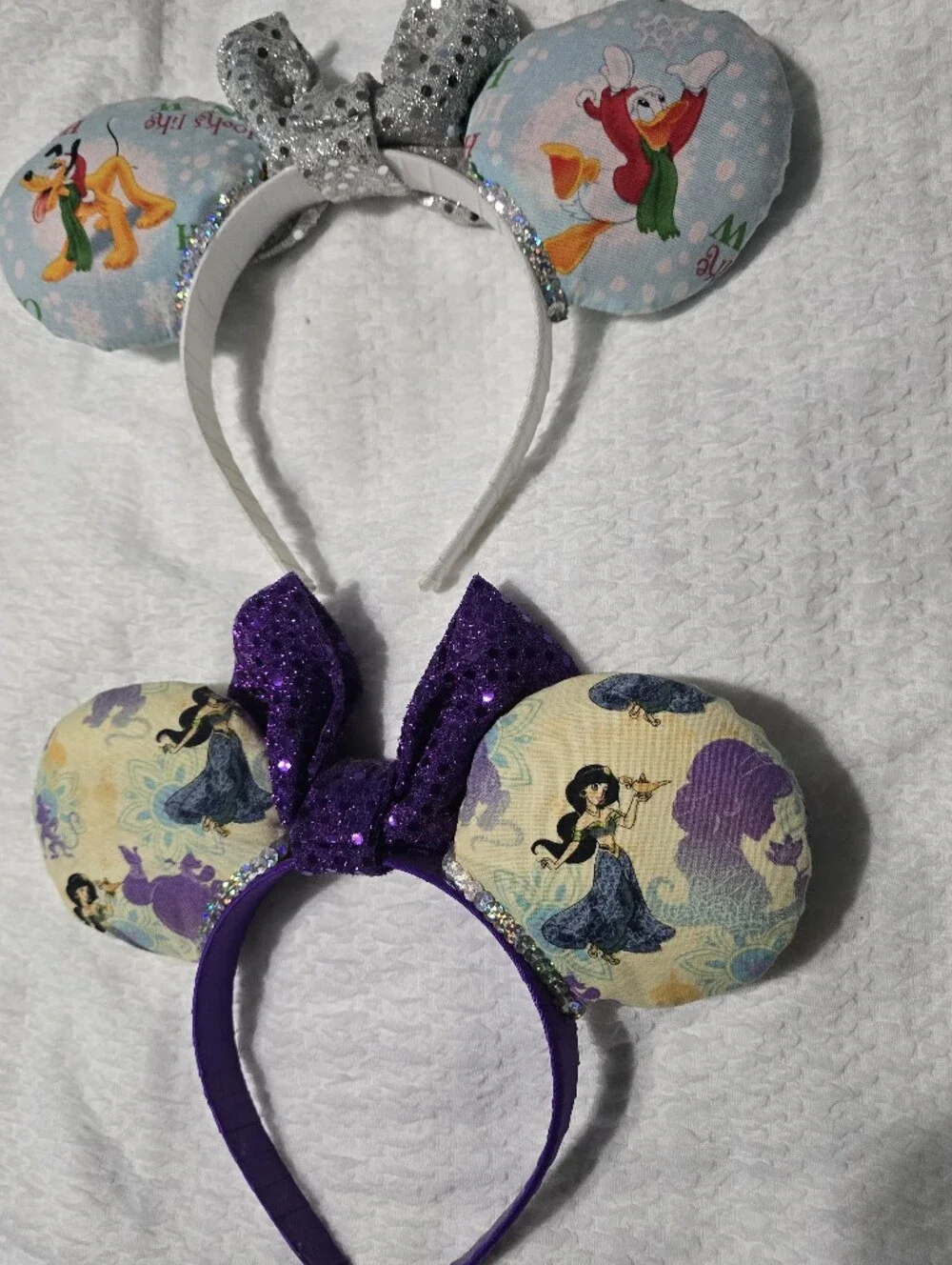 Disney Mickey & Princess Ear Headbands - Blue & Purple